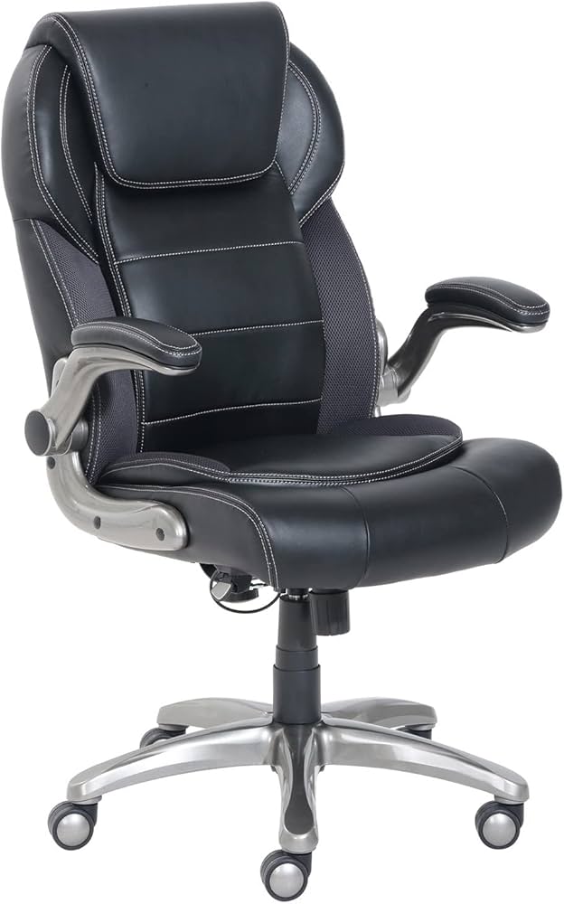 A modern black office chair