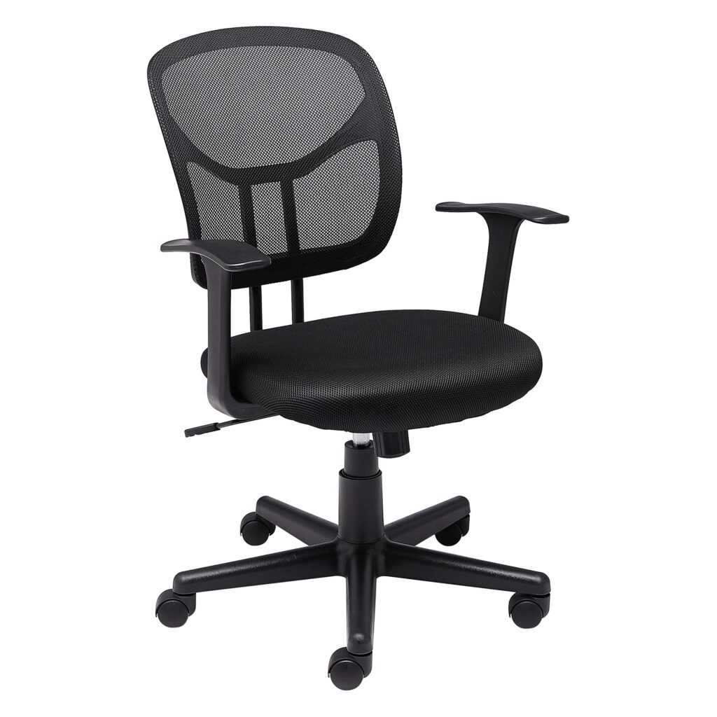A modern black office chair