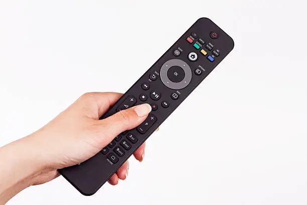 Remote control for smart TV with buttons