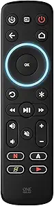 Voice control TV remote with shortcut buttons