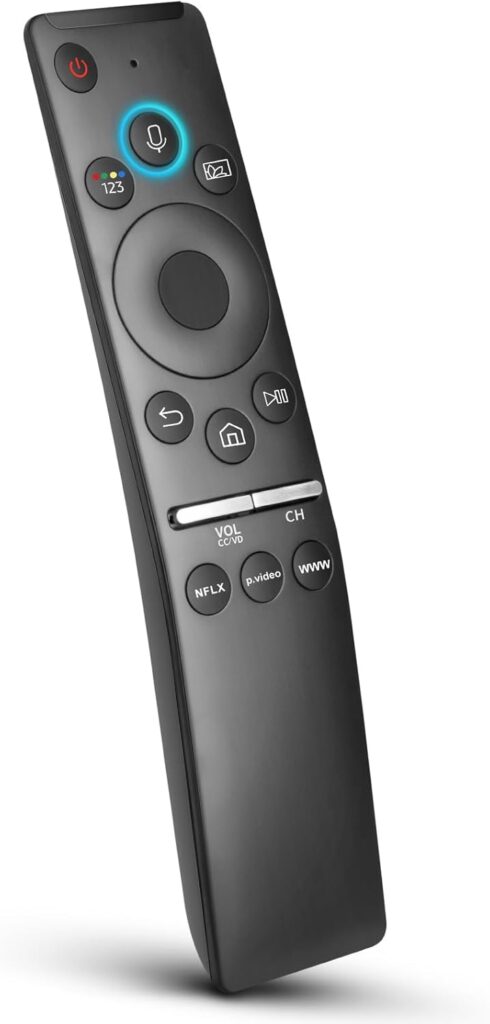 Smart TV remote on a wooden table