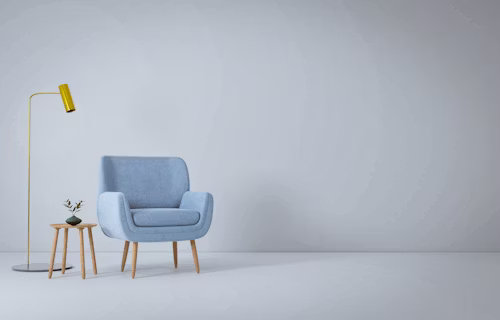 Soft upholstered sofa for relaxation