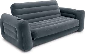 Modern grey sofa in living room